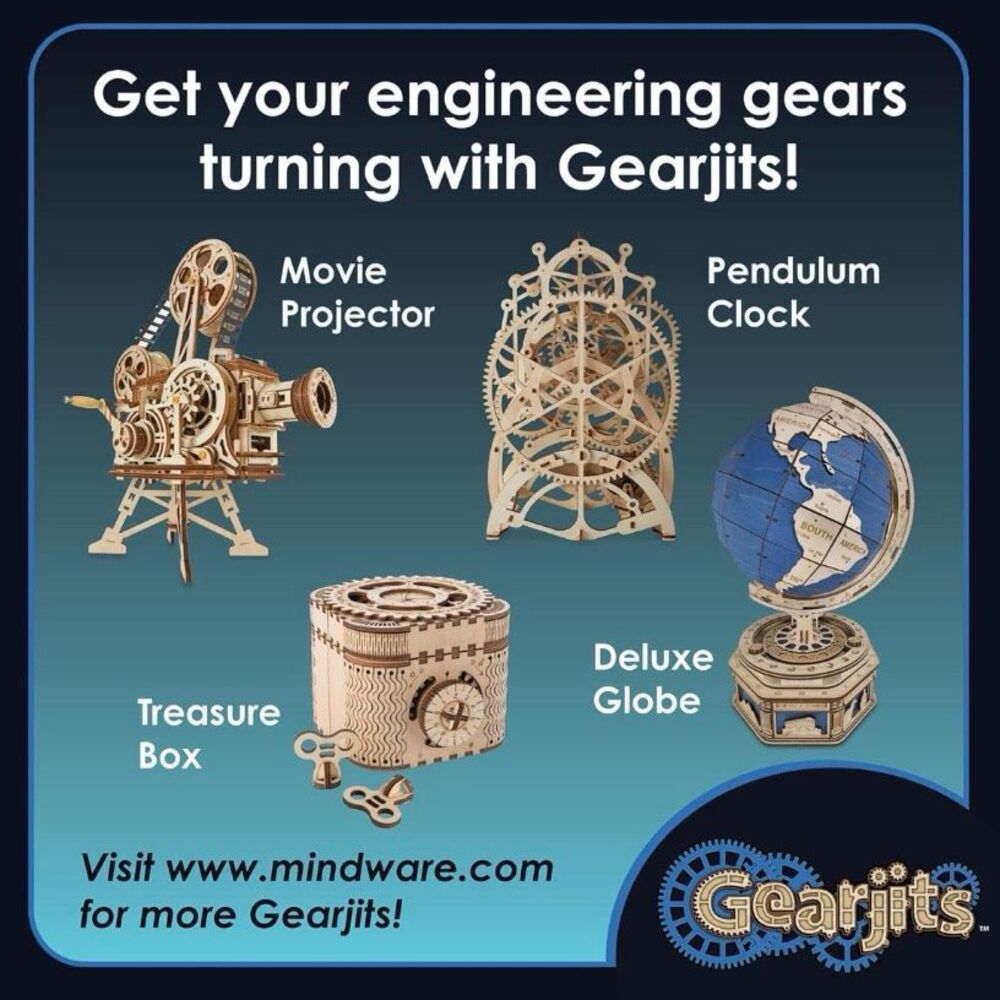 *NIB* MindWare Gearjits: Solar System – Wooden 3D Building Puzzle for Teens - Picture 8 of 9